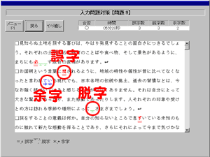 入力問題対策 採点